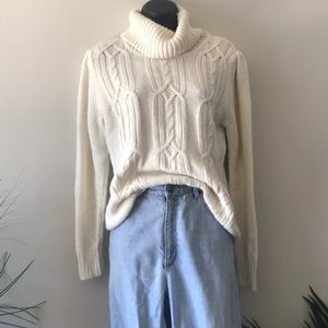 Cream knit sweater